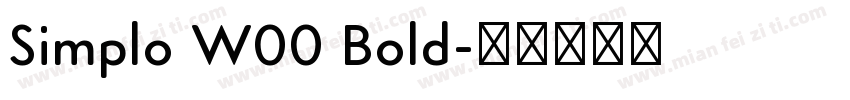 Simplo W00 Bold字体转换